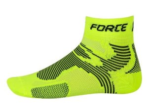 Force Bike Socken, neongelb, L-XL