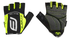 Force Fahrrad Handschuhe, schwarz-neongelb, M